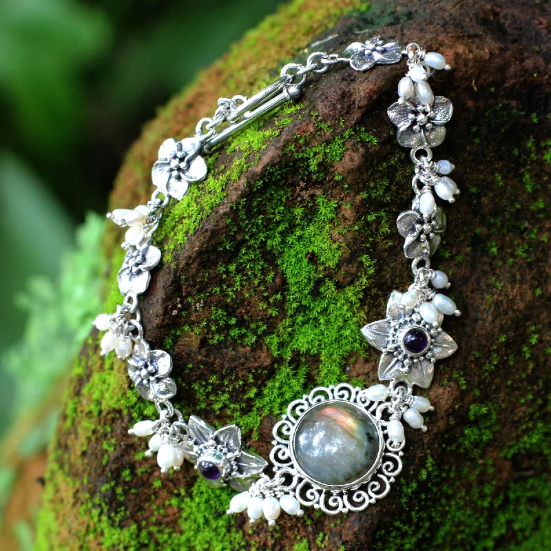 rugged outdoor watches for men-Angelic Sterling Silver Bracelet