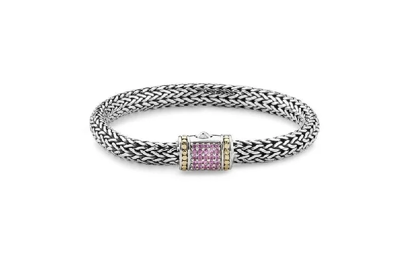 men’s titanium watches for lightweight wear-Kuta Bracelet 5x7MM- Pink Sapphire