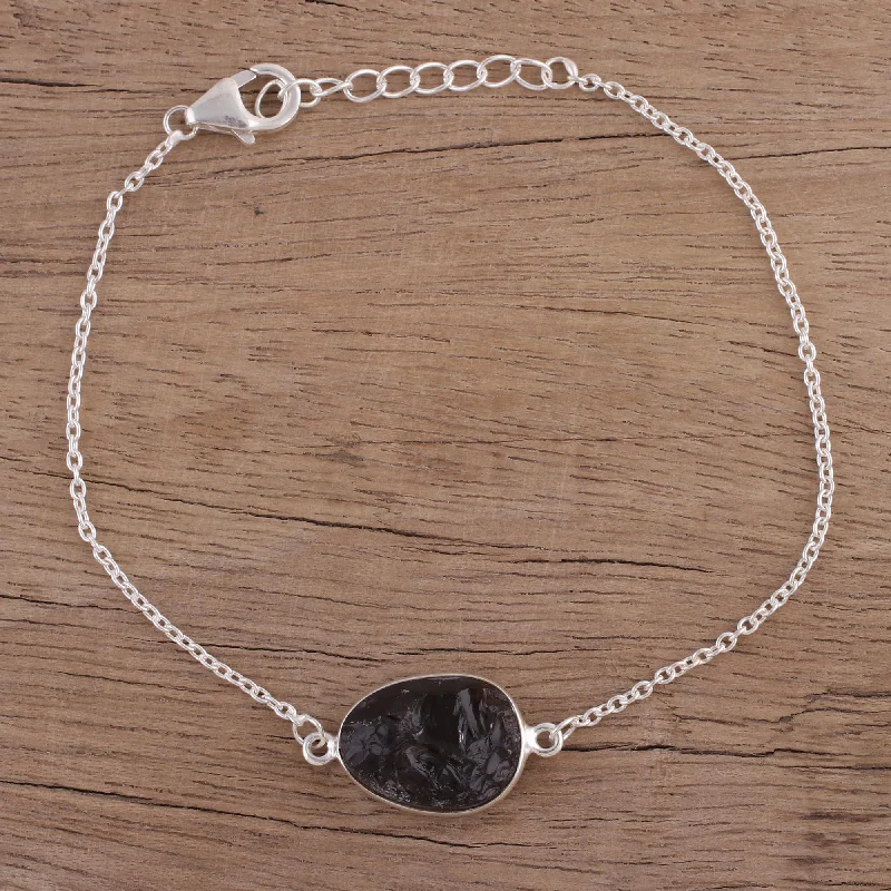 stylish watches for everyday wear-Trendy Egg Smoky Quartz Egg-Shaped Pendant Bracelet from India