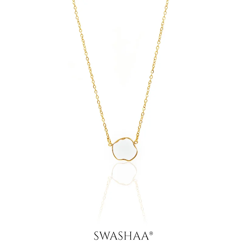 rose gold heart necklace-Athaliah 18K Gold Plated Necklace