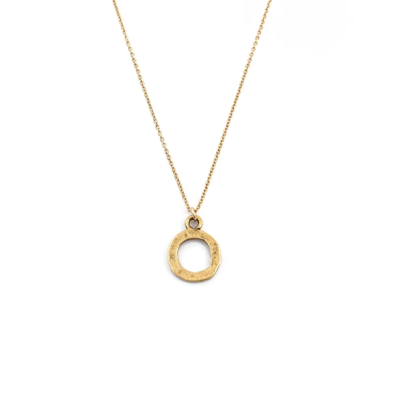 black chain necklace for men-The Full Circle Gold Necklace