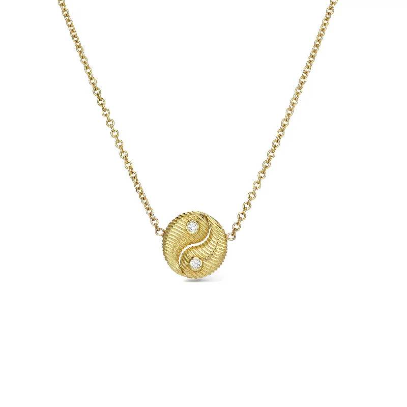 nature-inspired pendant necklace-Mini Yin Yang Necklace