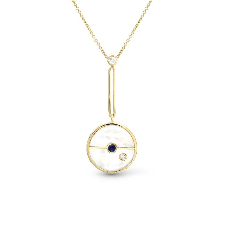 star pendant necklace for gifts-Mother Of Pearl Compass Necklace