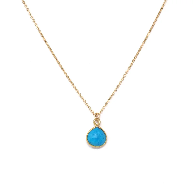 cute and simple gold necklace-The Stone Sparkle Necklace