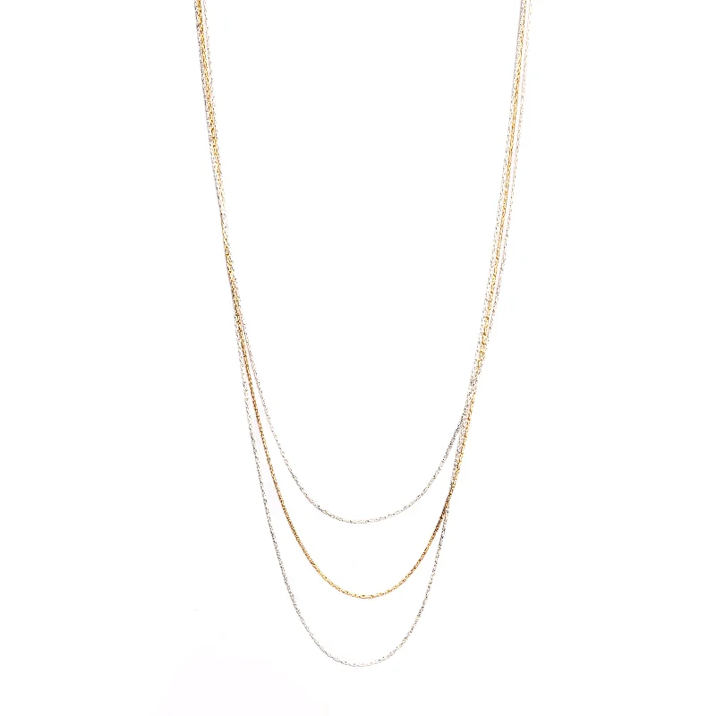 vintage gold necklace for women-Gossamer