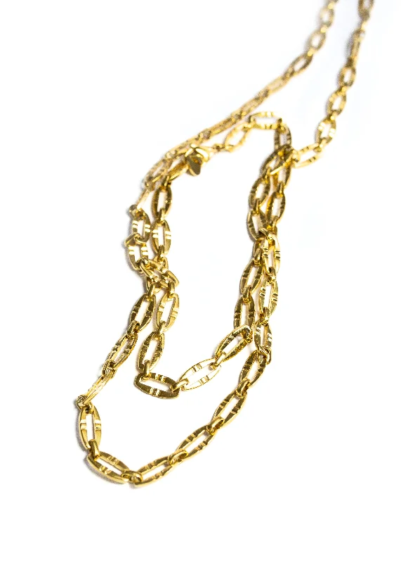 luxurious gold necklace with gemstone-Jax