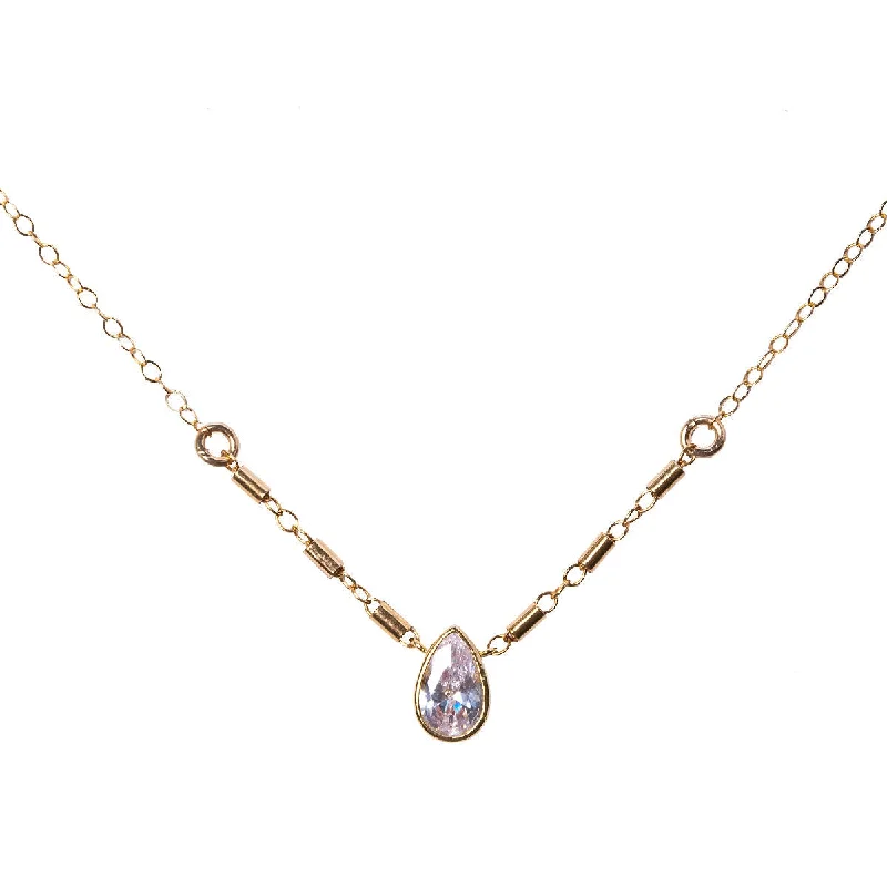 chic moonstone necklace for layering-Maggie May