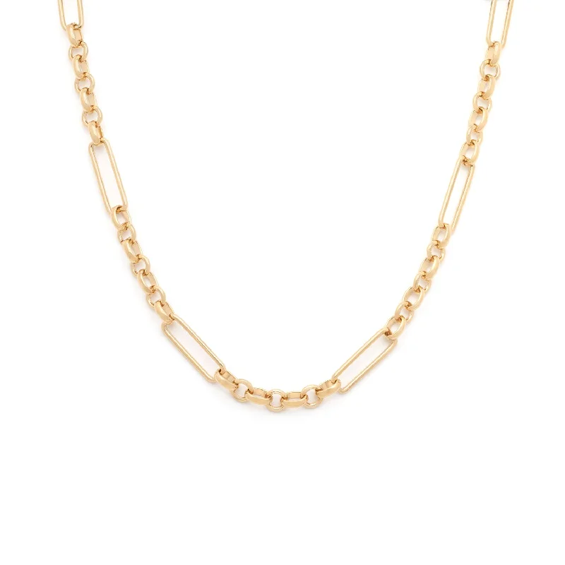 trendy crystal charm necklace for teens-Marni Necklace | Gold