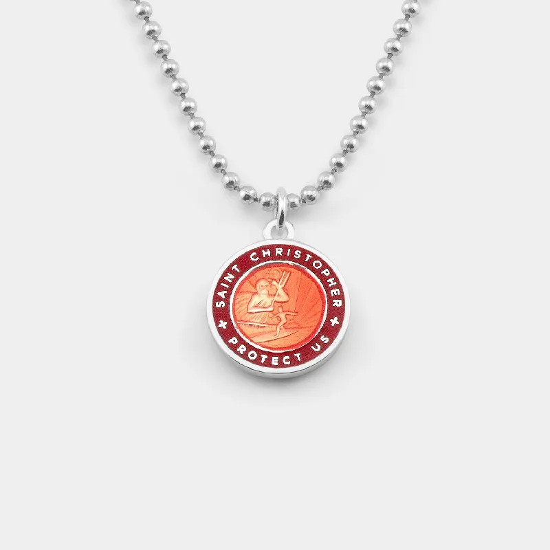 luxury moon necklace for gifts-Medium - Red / Red