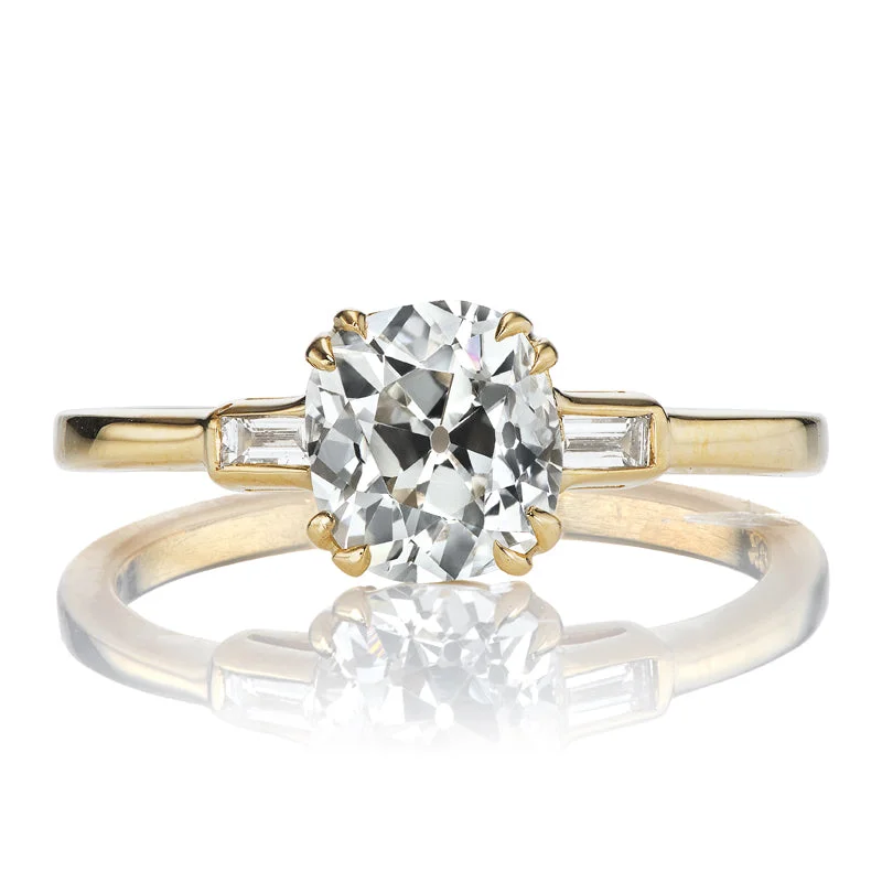 engagement rings for women with diamond halos-Benedicte 1.38