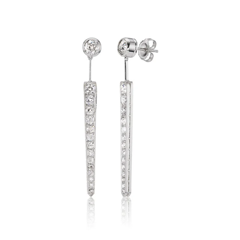 Silver stud earrings -Shelby