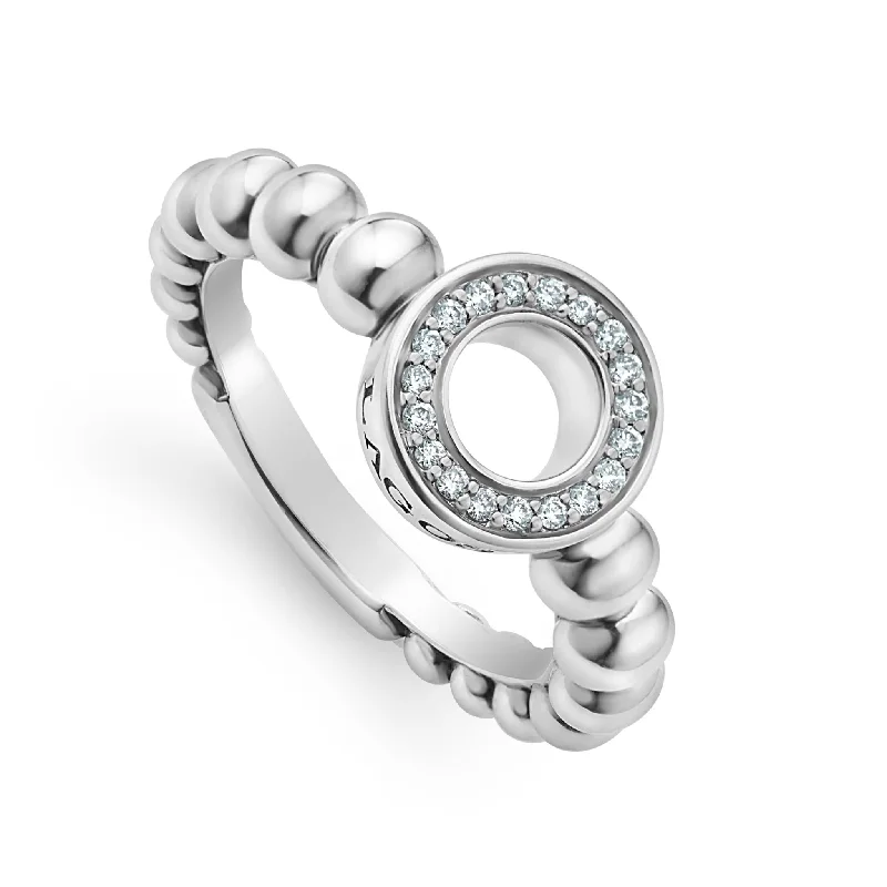 wedding bands for women with sapphire diamonds-Caviar Spark Diamond Circle Ring