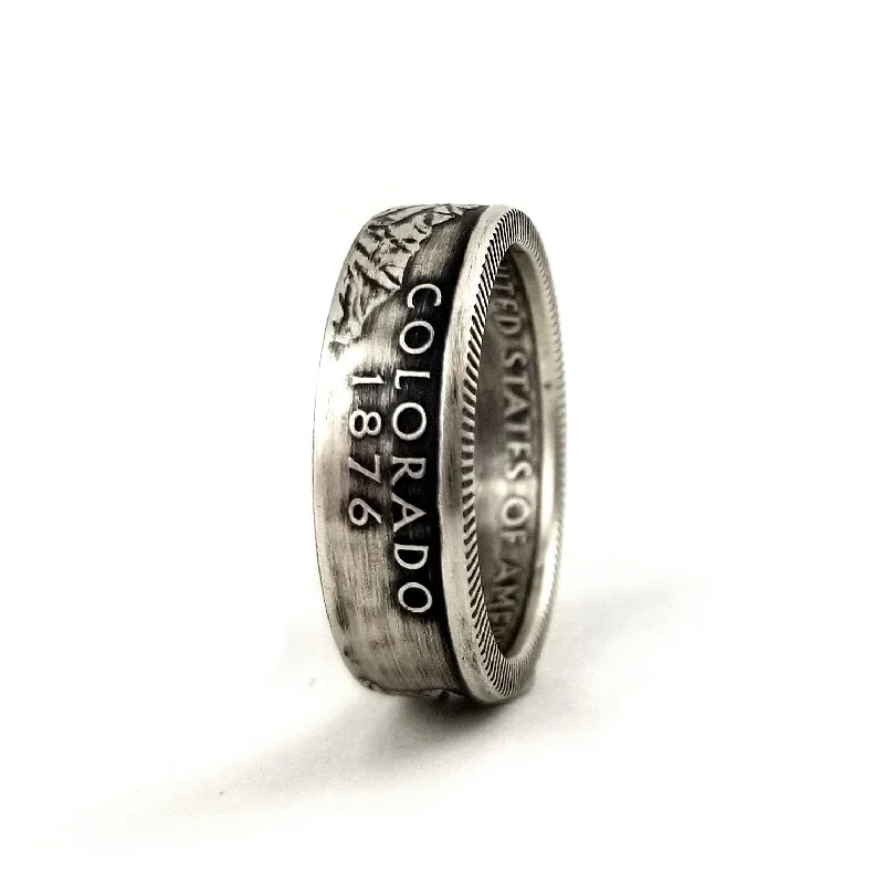 women’s signet rings-90% Silver Colorado Quarter Ring