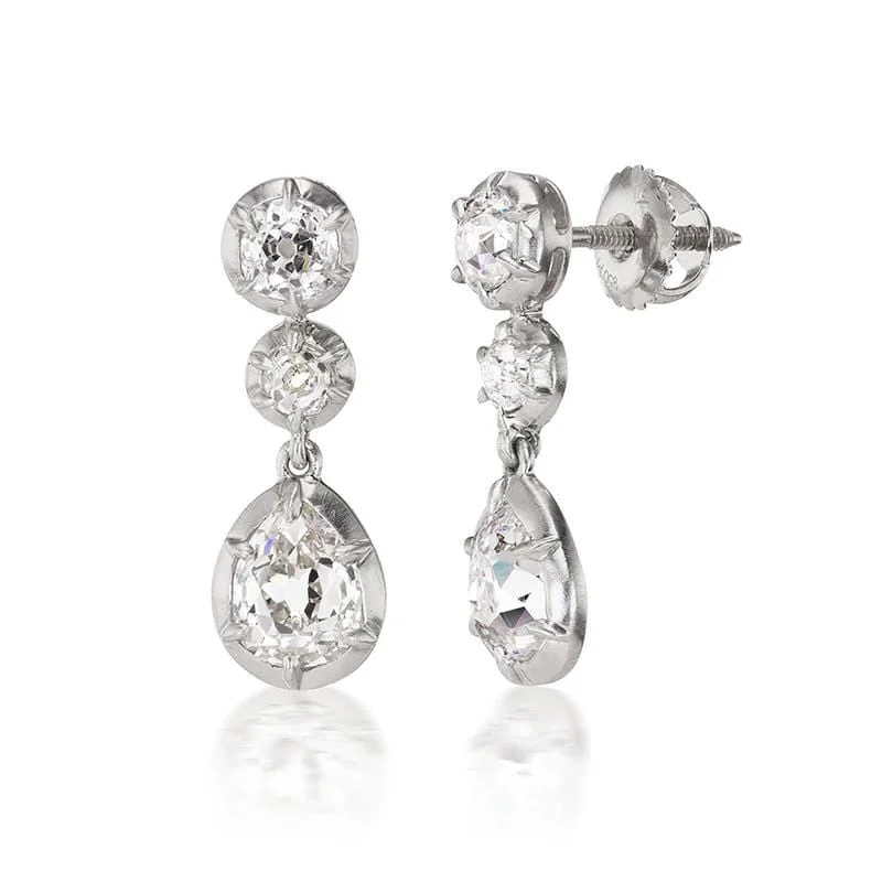 Sterling silver earrings -Coronation