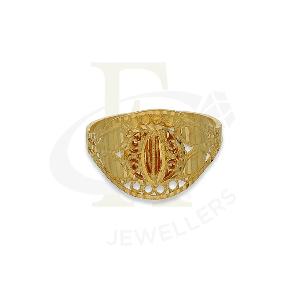 rings for men with gemstone settings-Gold Ring 21KT - FKJRN21K2648