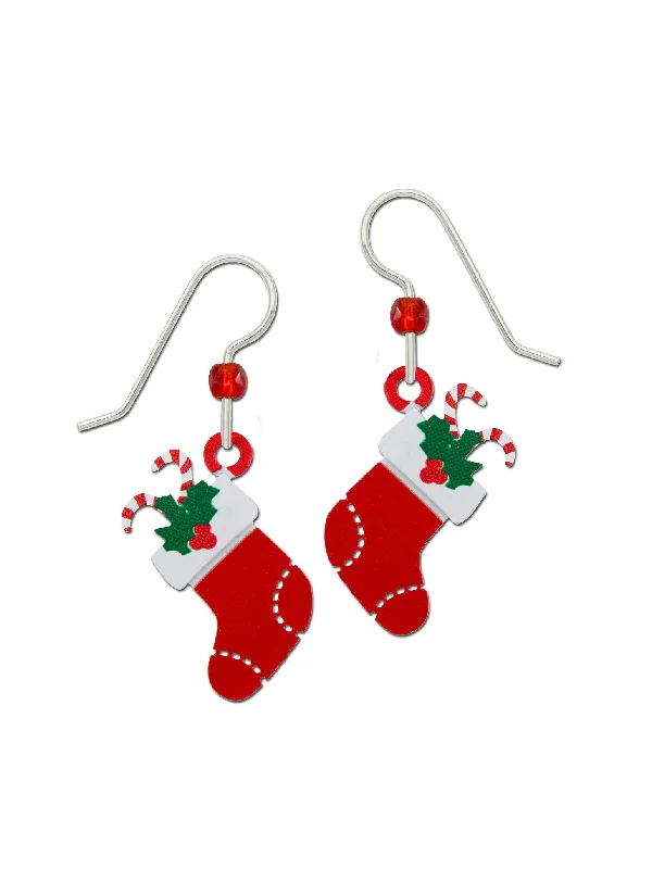 Cute earrings for young women -Holiday Stocking Dangles by Sienna Sky