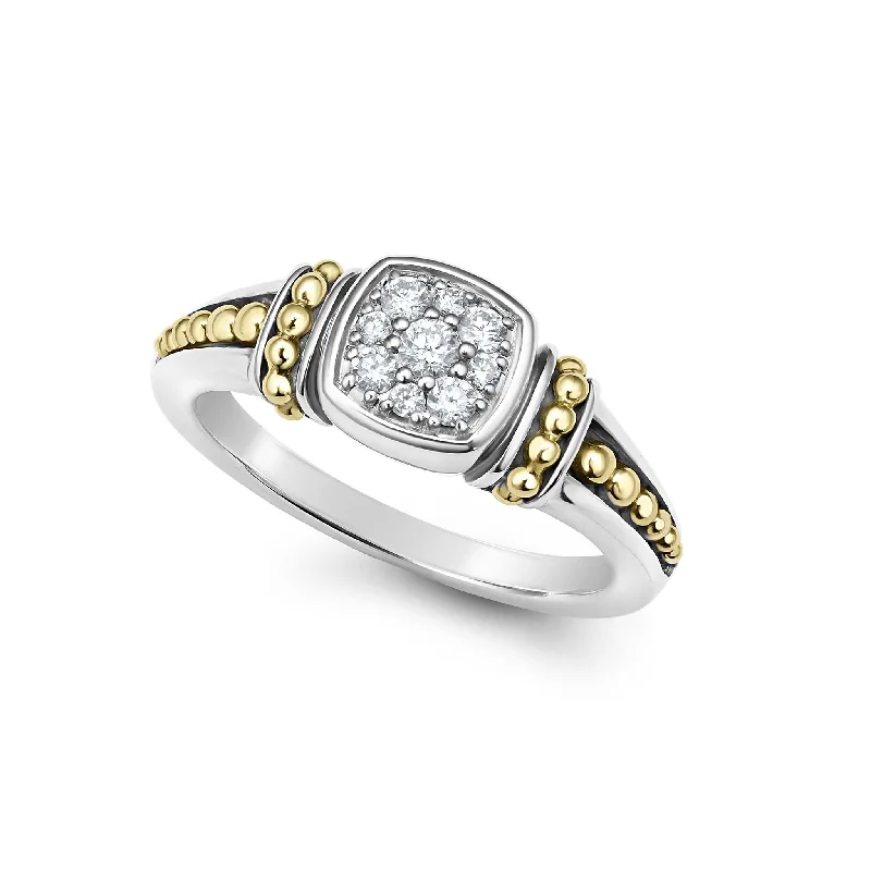 men’s wedding rings with square diamonds for women-Rittenhouse Two-Tone Diamond Ring