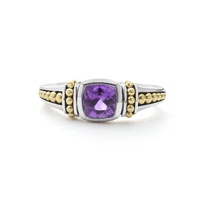 silver engagement rings-Rittenhouse Amethyst Ring