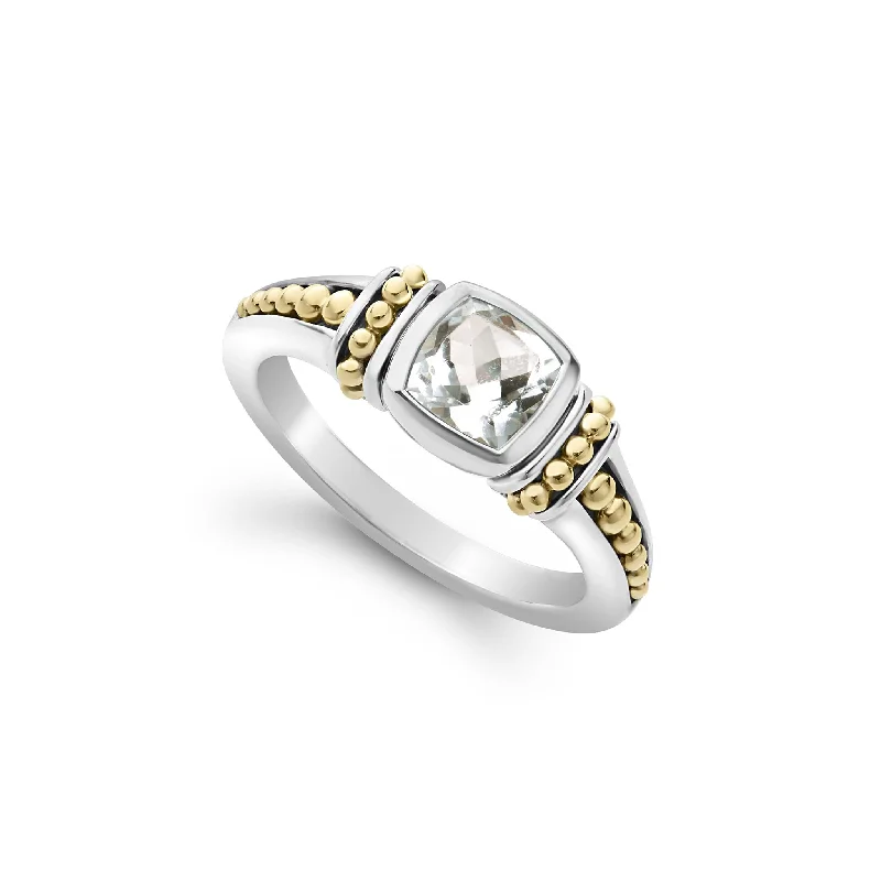 engagement rings for women with diamond settings-Rittenhouse White Topaz Ring