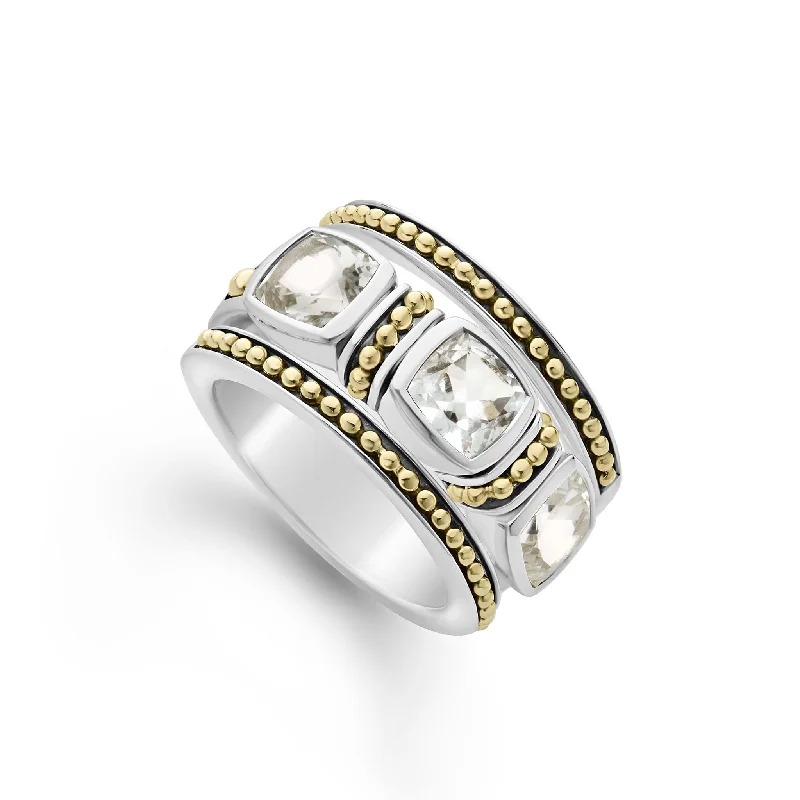 men’s rings with square-cut diamonds-Rittenhouse White Topaz Stacking Rings