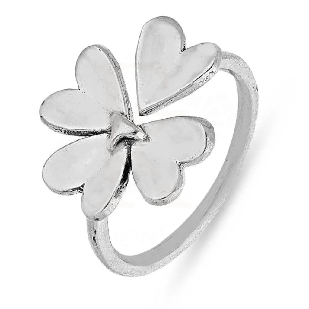 wedding bands for men with emerald stones-Sterling Silver 925 Blooming Flower Ring - FKJRNSL2673