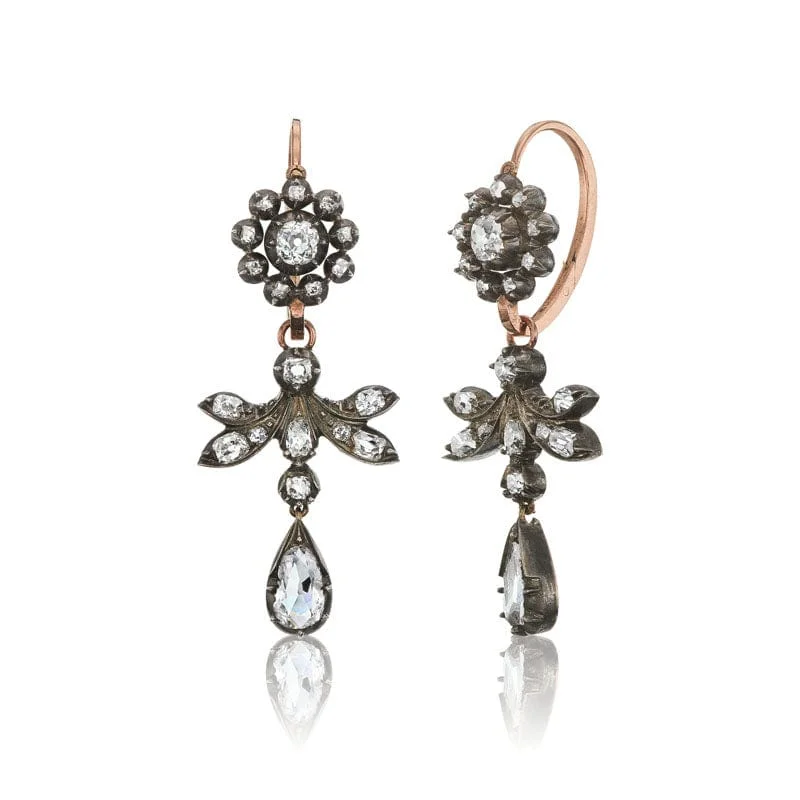 Crystal earrings for women -Dragonfly