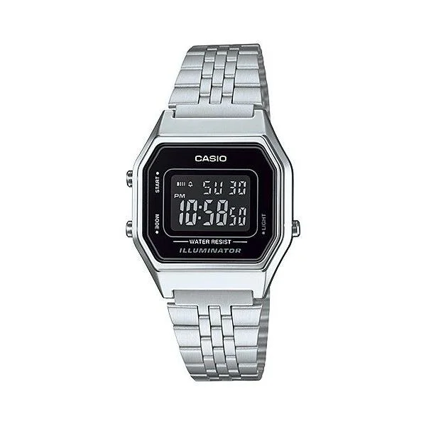 luxurious smartwatches for women-CASIO RETRO WOMENS WR - LA680WA-1BDF