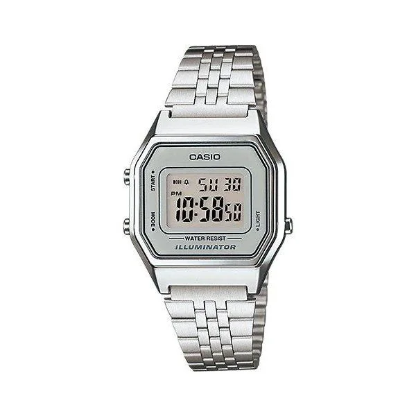 watches for women with large faces for easy reading-CASIO RETRO WOMENS WR - LA680WA-7DF