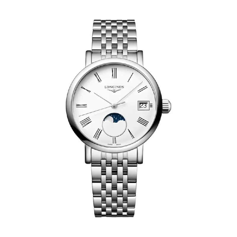 best watches for gym workouts-Elegant Moonphase Bracelet 30mm