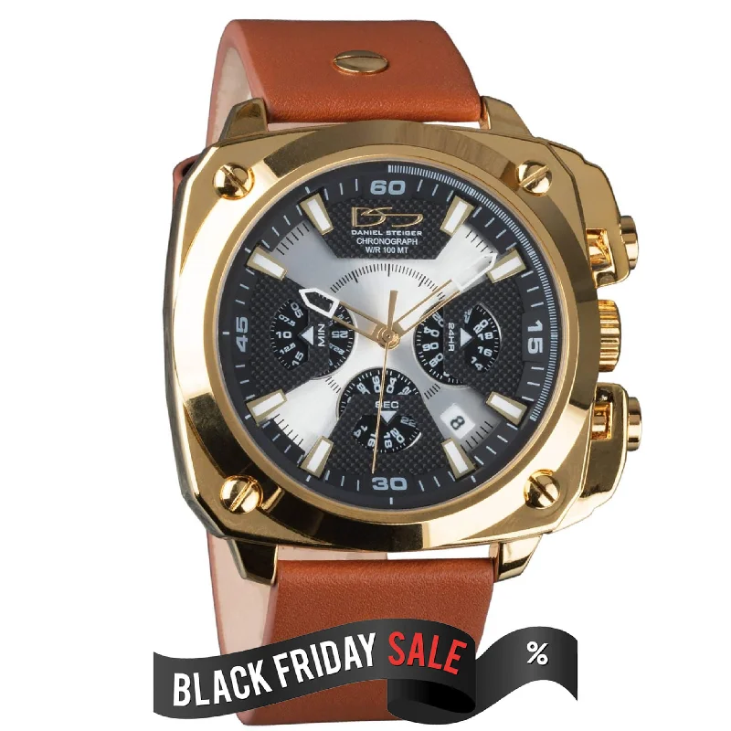 best military watches for men-Falcon Chronograph Gold Watch