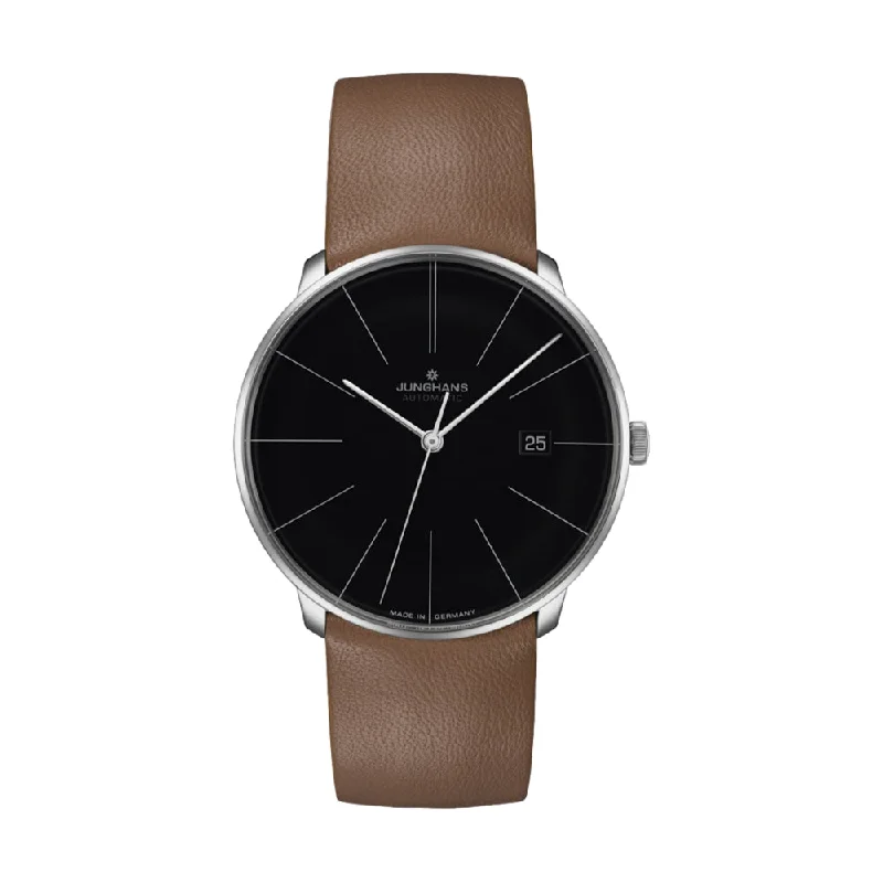 watches for women with stainless steel bands-Meister fein Automatic Black