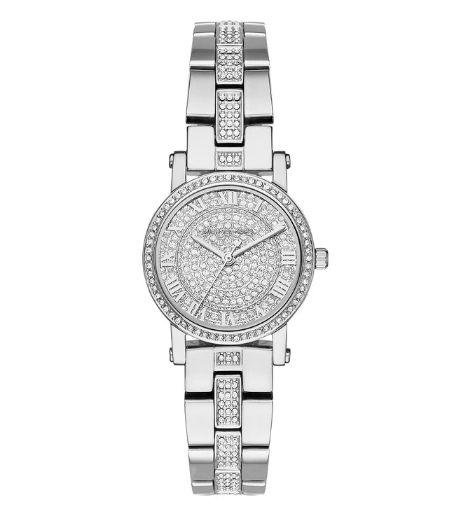 affordable luxury watches for women-Michael Kors Petite Norie Silver Dial Watch for Women MK3775