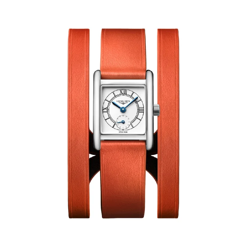 high-end watches with diamond and sapphire features-Mini DolceVita Orange Strap