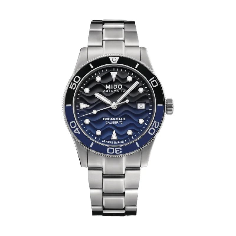 sporty watches with chronograph function-Ocean Star Blue Gradient Dial, 39mm