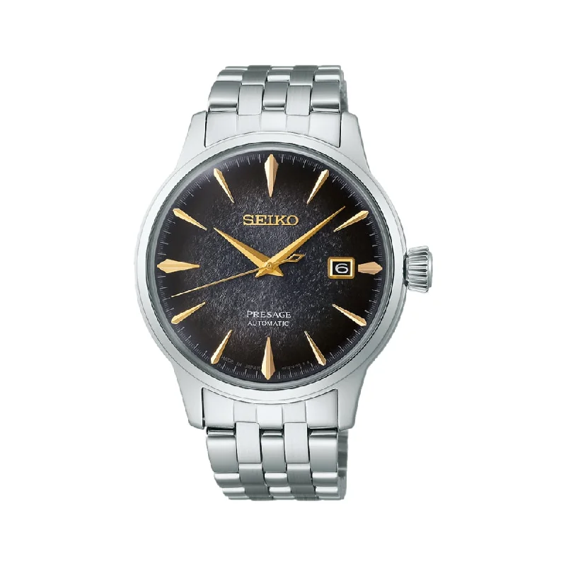 eco-friendly watches for men-SRPK93 Star Bar Limited Edition Presage Cocktail Time 40.5mm - Black