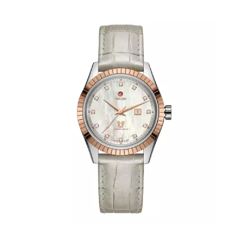 slim wristwatches for formal occasions-Rado HyperChrome Classic Automatic Diamonds R33102905 Women Watch