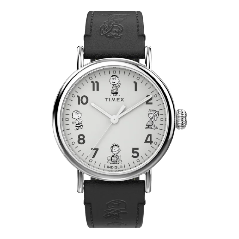 best dive watches for men-Standard 40mm Peanuts Sketch Silver-Tone Dial