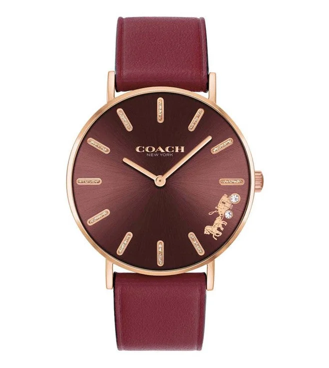 stylish timepieces for casual wear-Perry Red