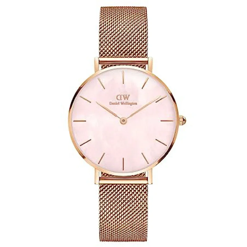 affordable sport watches for men-Petite Melrose Pearl Rose Gold