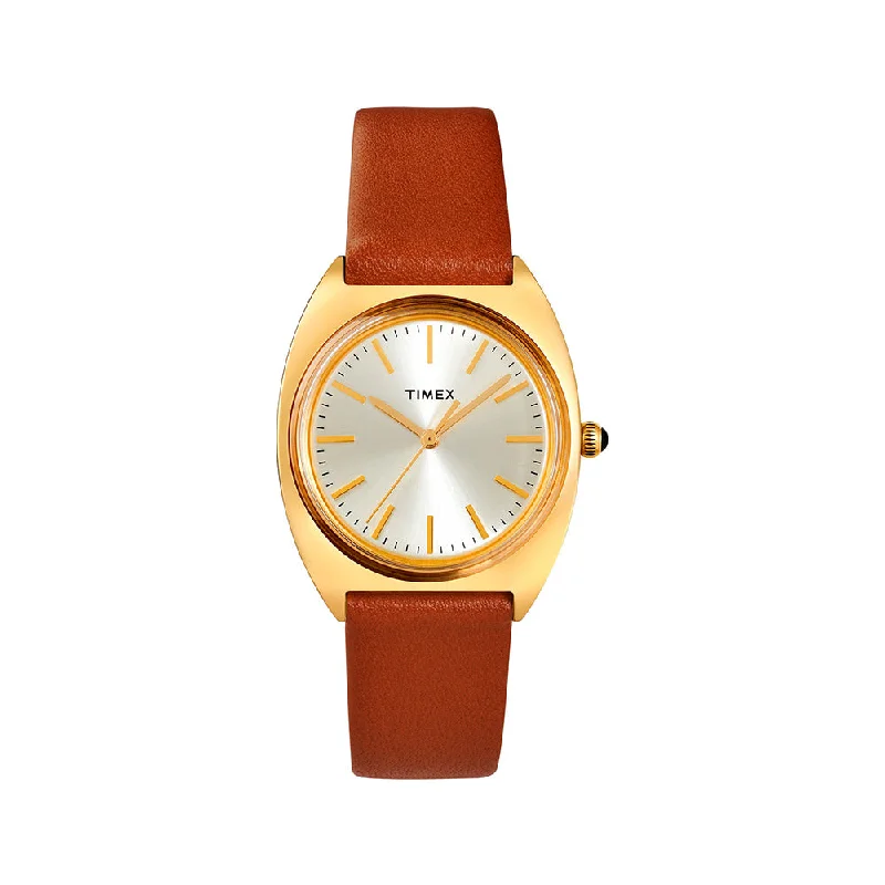 best watches for tech lovers-Milano XL 3-Hand 33mm Leather Band