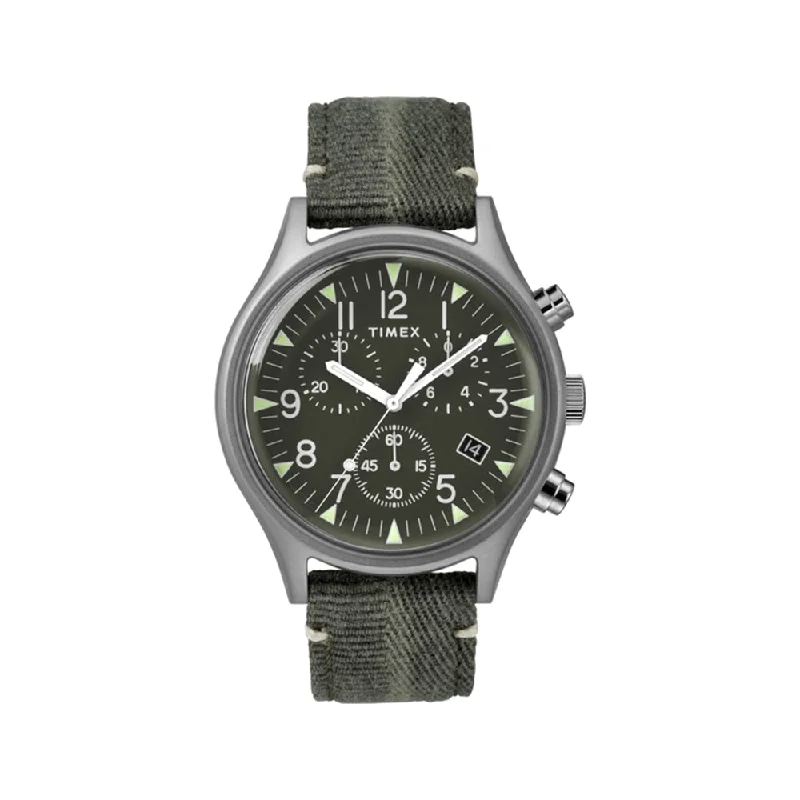 stylish watches for everyday wear-MK1 SS Chronograph 42mm Fabric Band