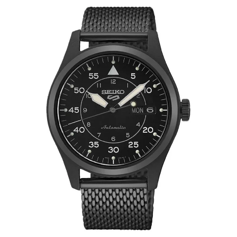 stylish watches for everyday wear-Seiko 5 Sports Black Dial Men 39.4mm