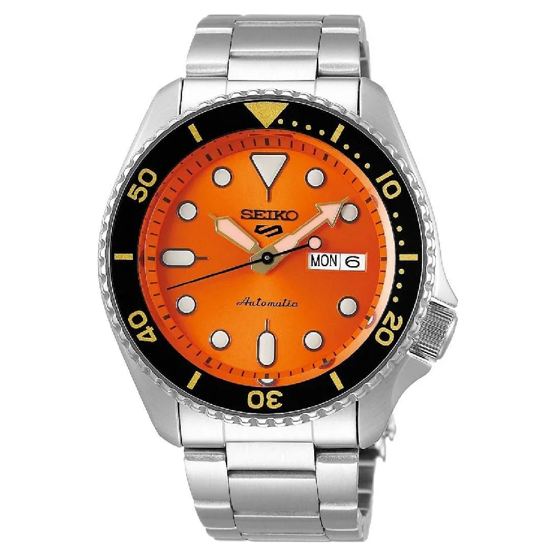 unisex watches with minimal design-Seiko 5 Sports Orange Dial Men 42.5mm