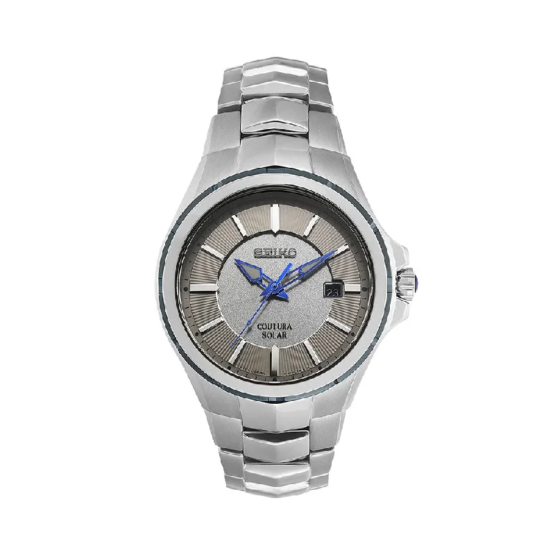 stylish leather watches for men-Seiko Analog Silver Dial Men's Watch-SNE565P9