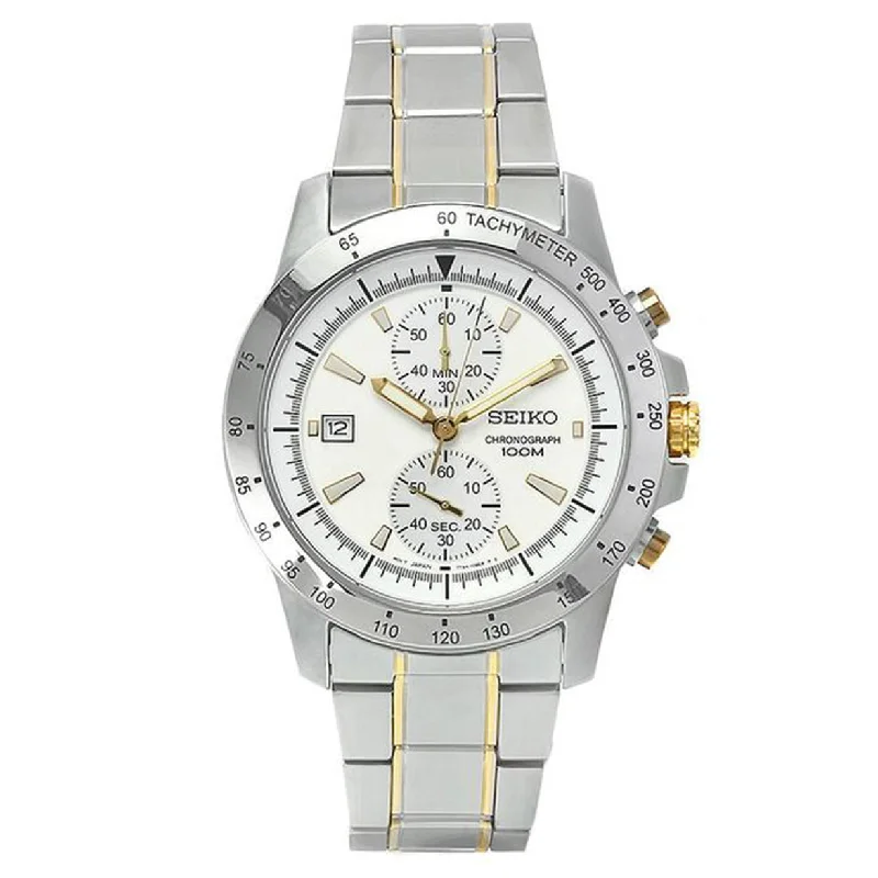 oversized watches with bold design-Seiko Conceptual White Dial Men 42mm