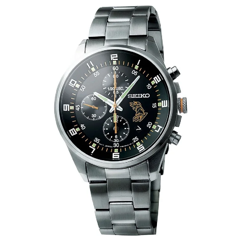 luxury automatic watches for men-Seiko Dress Black Dial Men 42mm