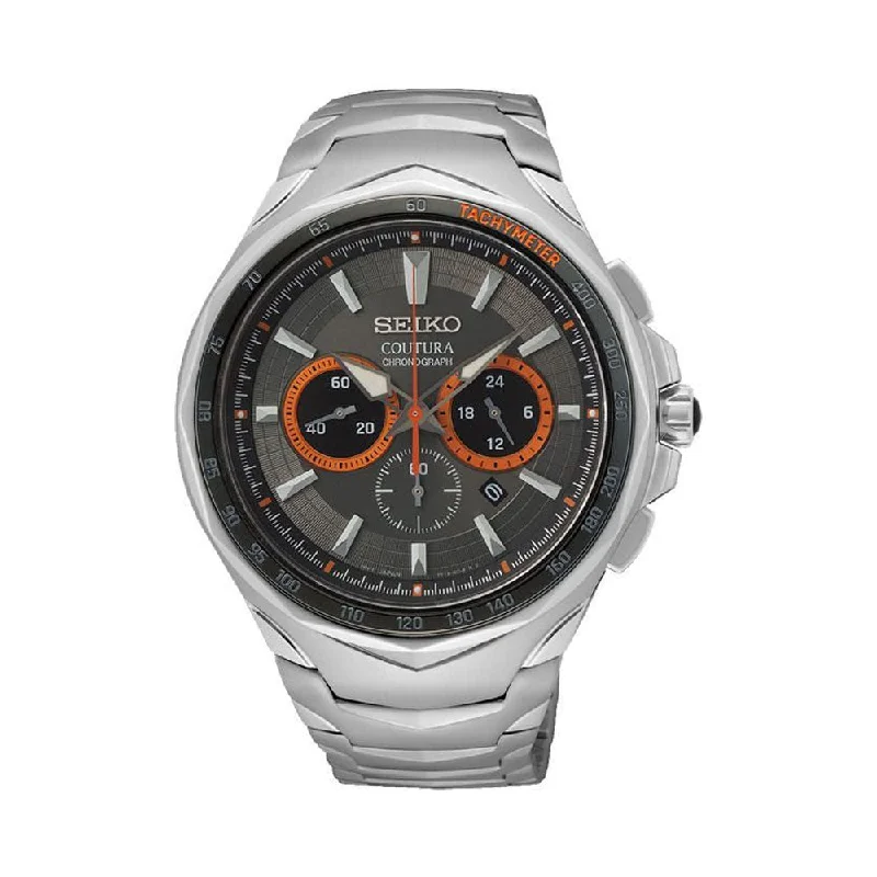 watches for men with stopwatch feature-SEIKO Men Watch Coutura Chronograph Watch SRWZ23P9