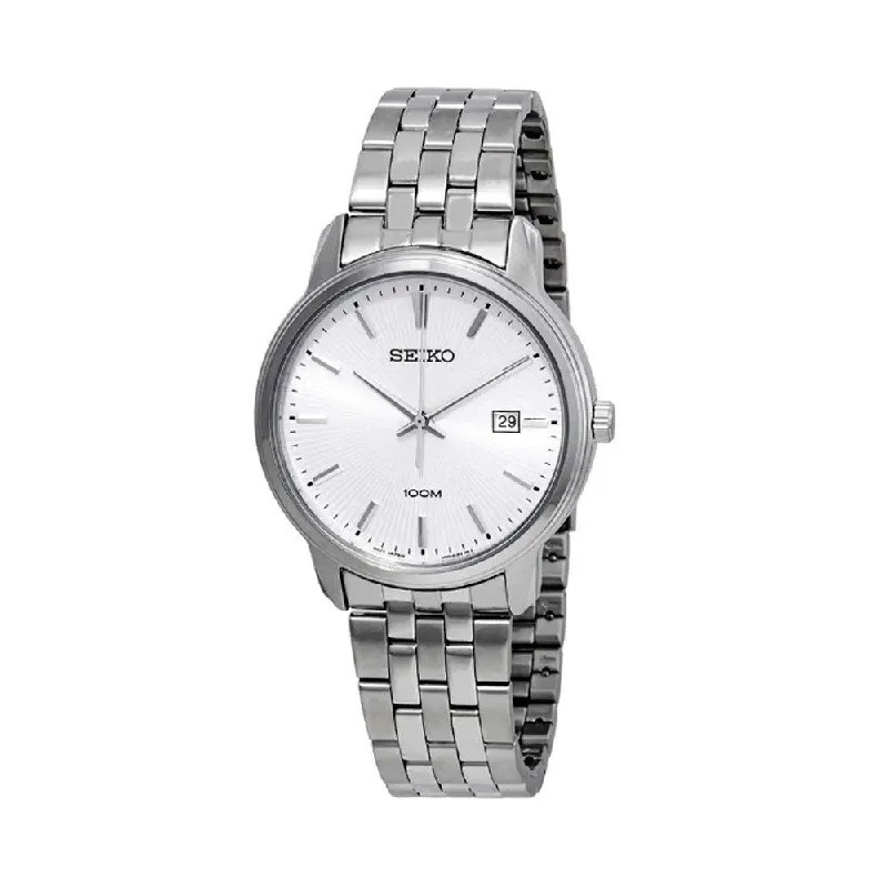 premium brand watches for men-Seiko Neo Classic White Men Watch SUR257P1