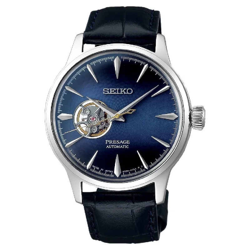 swiss made watches for men-Seiko Presage Blue Dial Men 40.5mm