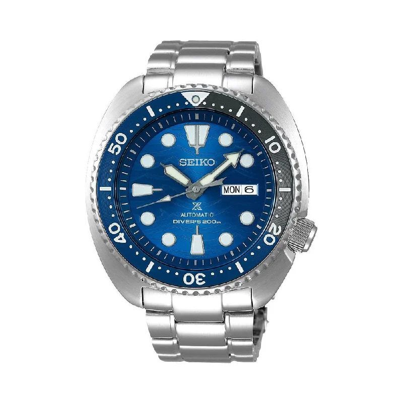 automatic movement watches for men-Seiko Prospex Analog Blue Dial Men's Watch-SRPD21K1